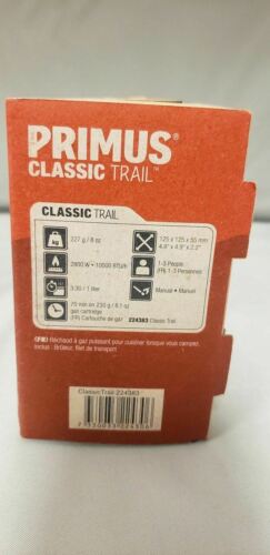 Primus Classic Trail Gas Stove - 10,000 BTU/h--Pot Support/Windscreen--Nylon Bag