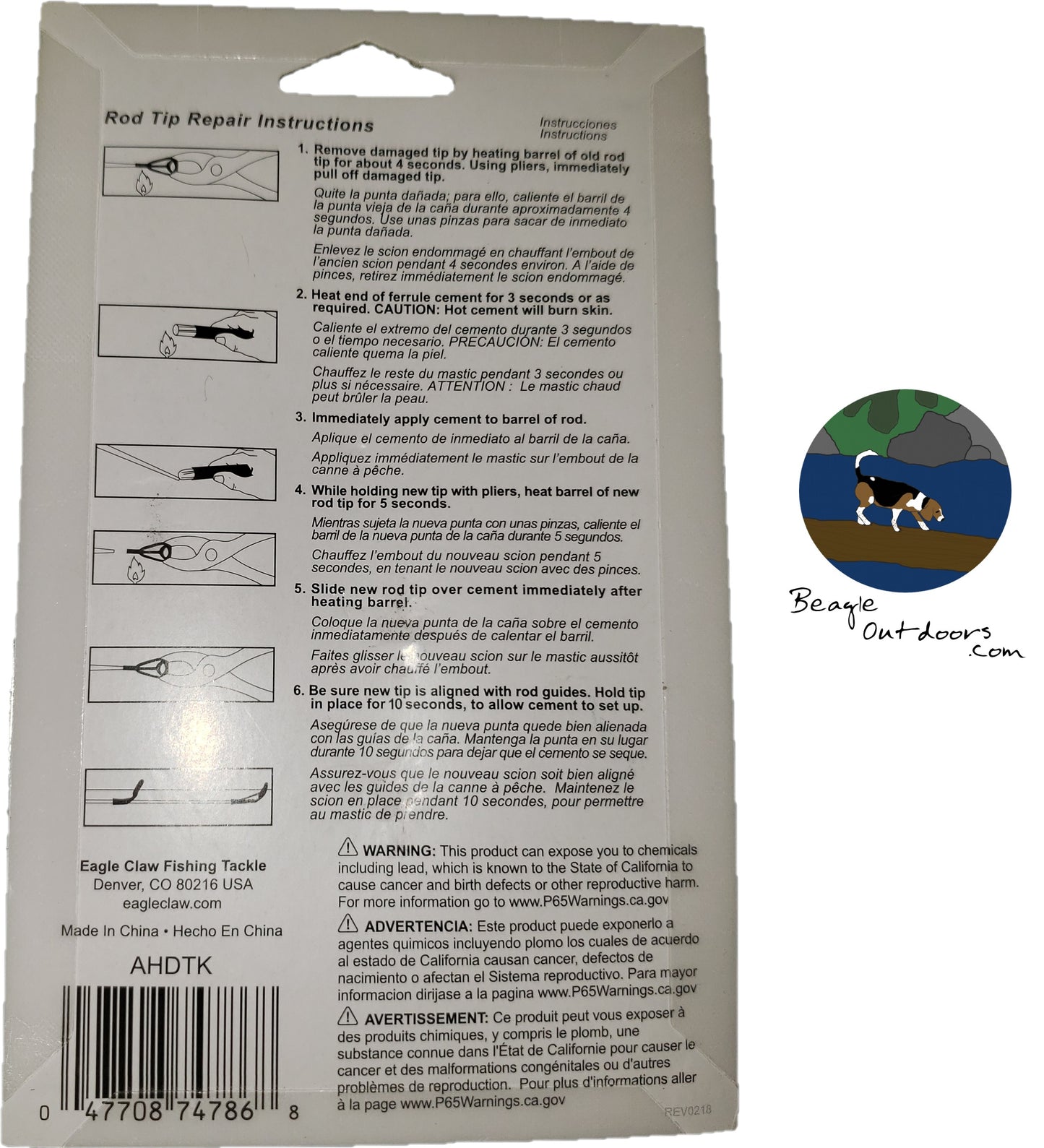 Eagle Claw Heavy Duty Rod Tip Repair Kit AHDTK