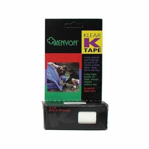 Kenyon Klear K-Tape 3" x 18" Clear Urethane Repair Tape for Smooth Fabrics/Vinyl
