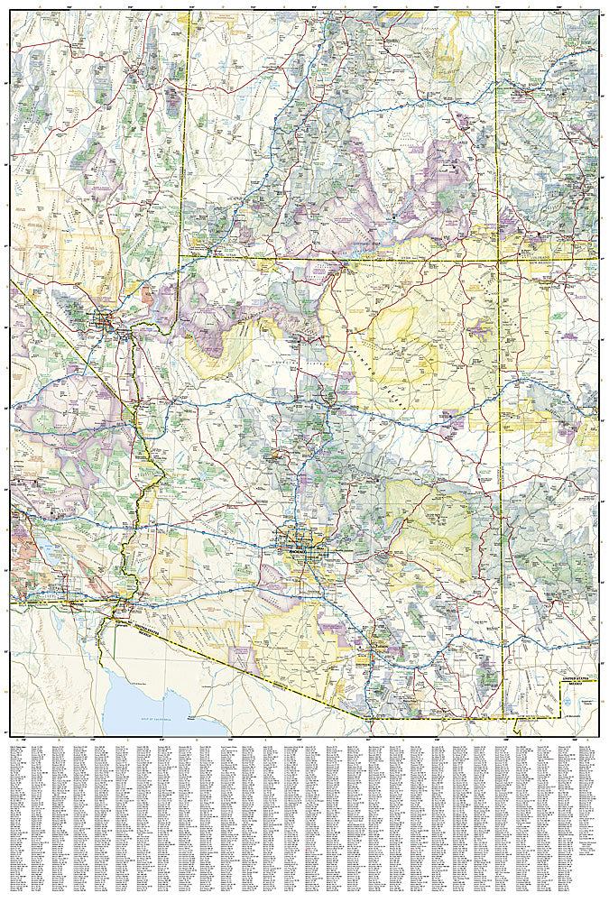 National Geographic Adventure Map US Southwest AD00003121