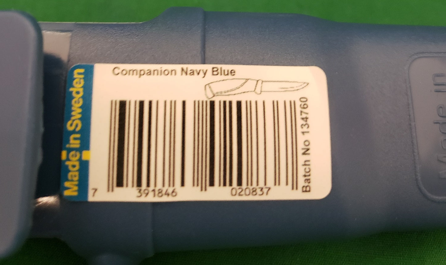 Morakniv Companion Knife w/Sheath Navy Blue OEM M-13214