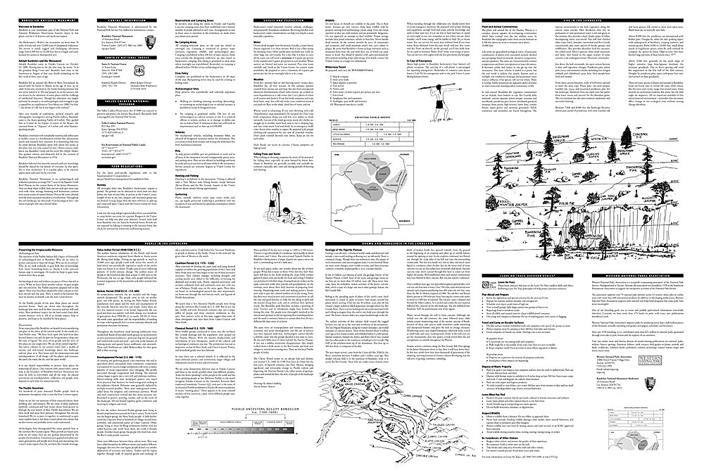 National Geographic Trails Illustrated NM Bandelier National Monument Map TI00000209