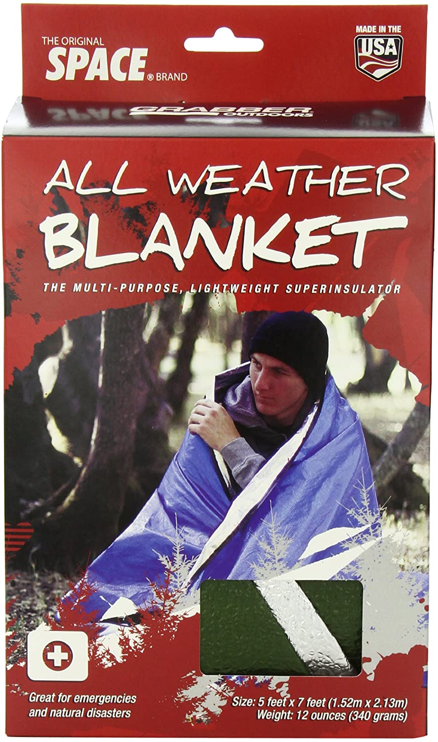 Grabber Outdoors Space All Weather 5' x 7' Blanket Blue