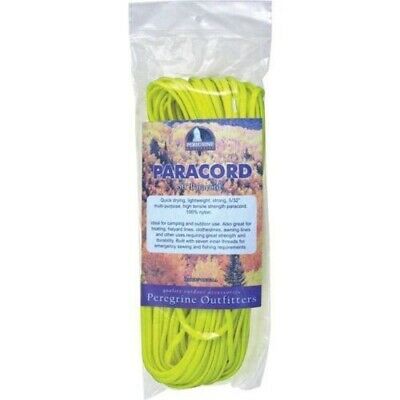 Peregrine 50' Feet Paracord Yellow Lightweight 5/32" Nylon Backpacking