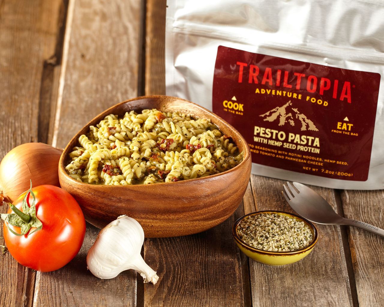 Trailtopia Pesto Pasta w/Hemp Seed Protein 2 Serving