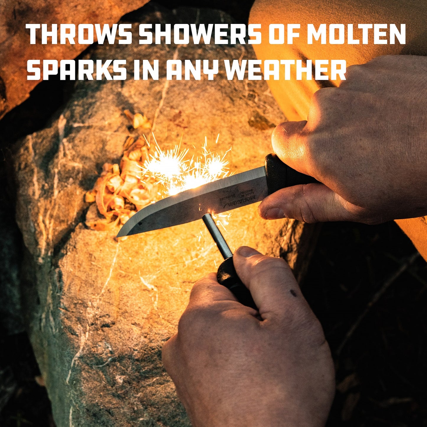 Morakniv Companion Spark Knife w/Sheath Blue Retail M-13572