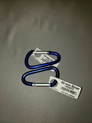 Liberty Mountain Multi-Biner 50mm (1.97") HA Aluminum Carabiners Blue 2-Pack
