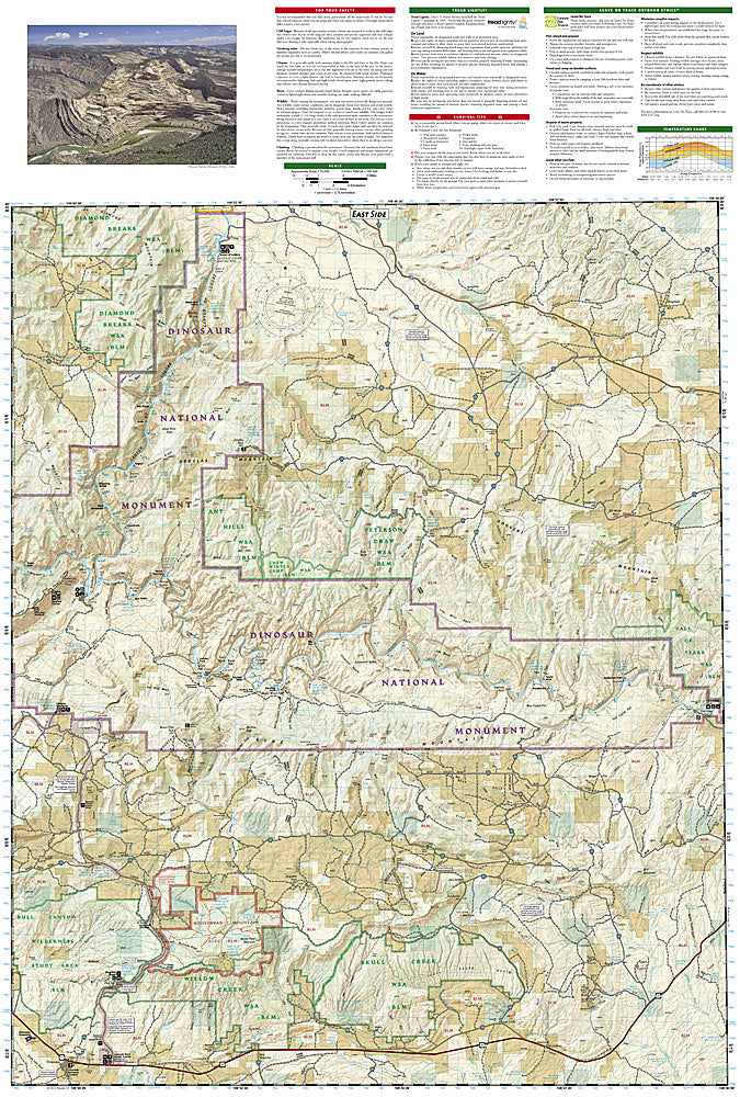 National Geographic Trails Illustrated Colo Dinosaur National Monument Map TI00000220