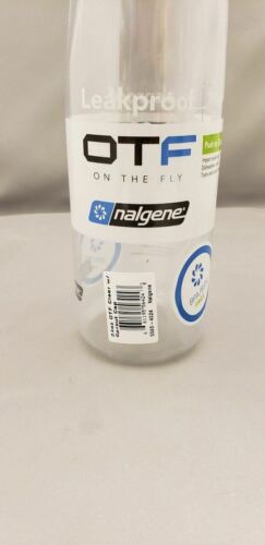 Nalgene On The Fly 24oz Water Bottle Clear w/Sprout Green OTF Cap - BPA Free