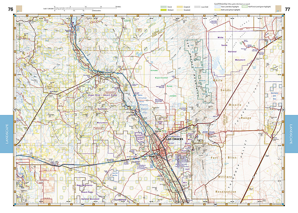 National Geographic Benchmark New Mexico Road & Recreation Atlas Map BE0BENNMAT