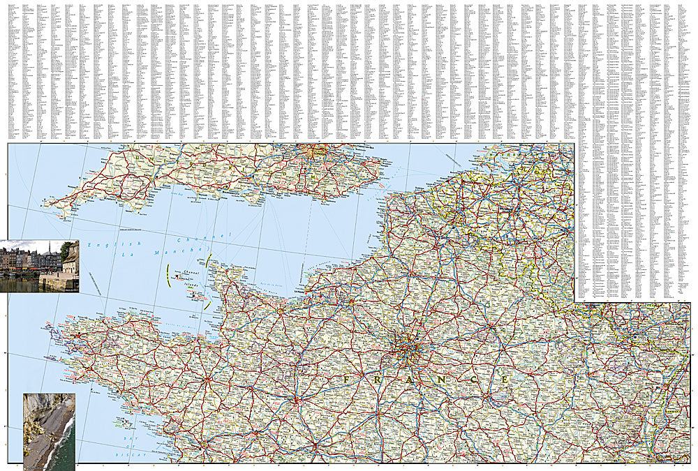 National Geographic Adventure Map France / Corsica Island Europe AD00003313