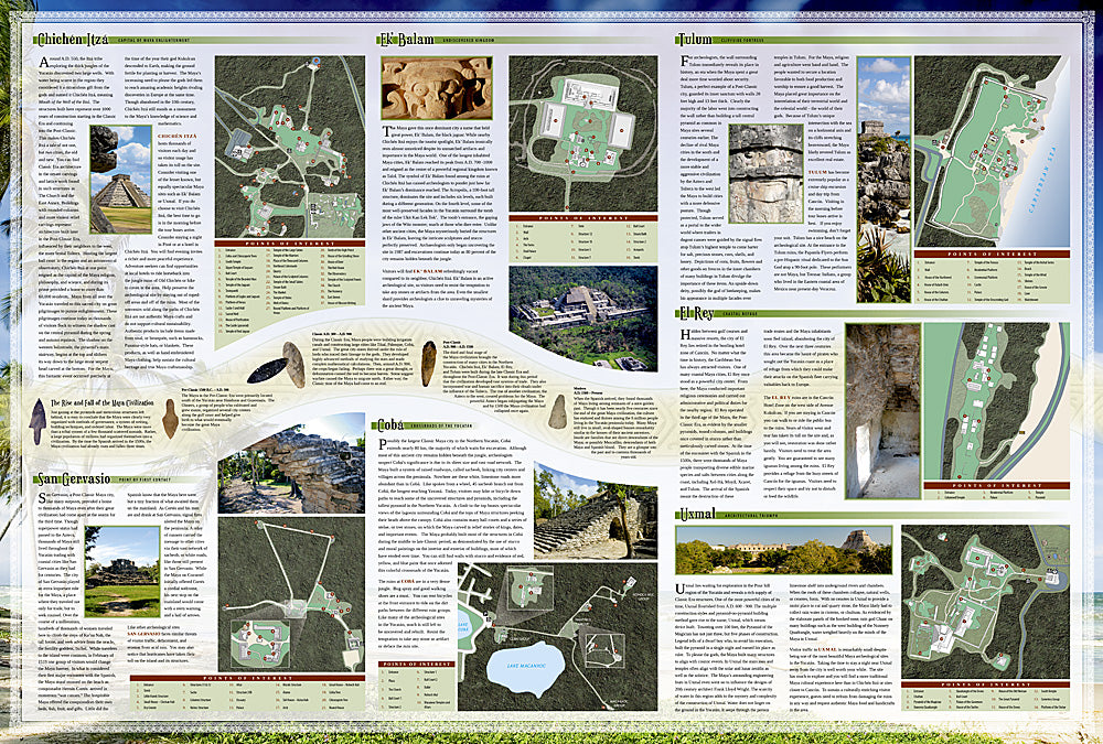 National Geographic Adventure Map Northern Yucatan Peninsula: Maya 3105