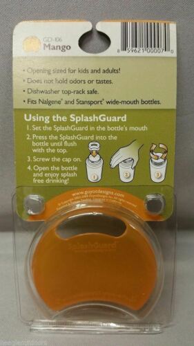 Guyot Designs Splashguard Bottle Sipper Insert Mango for Nalgene/Camelbak