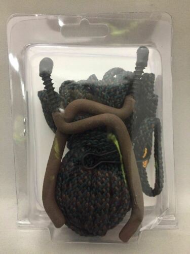 Mossy Oak Utility Rope 20' Camo Cord w/Clips & Screw-In Bow / Gun Hangers