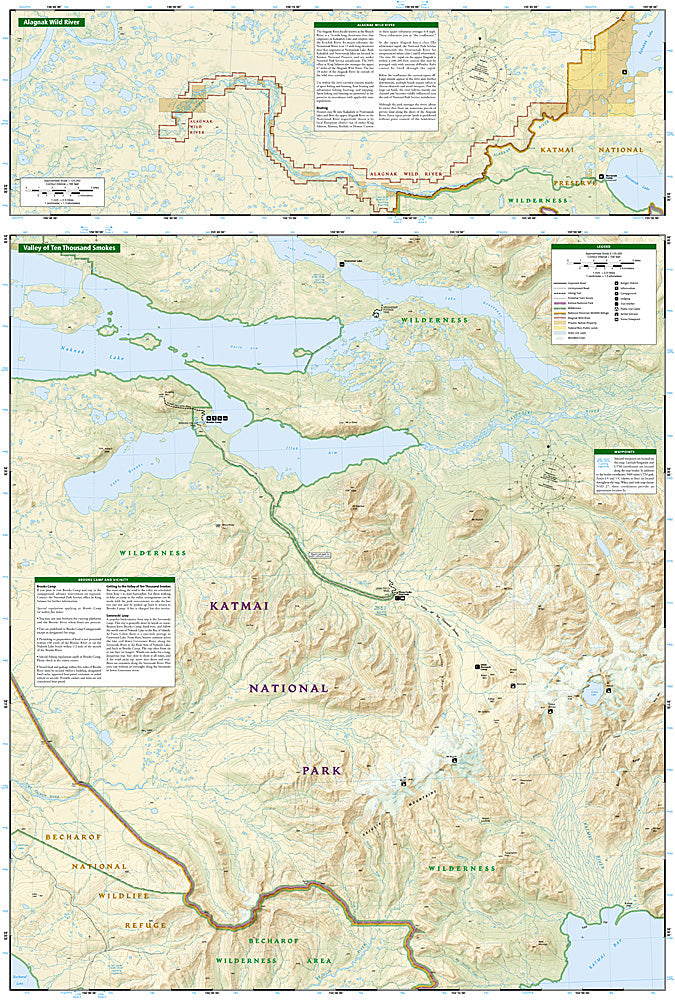 National Geographic Trails Illustrated Alaska Katmai National Park Map TI00000248