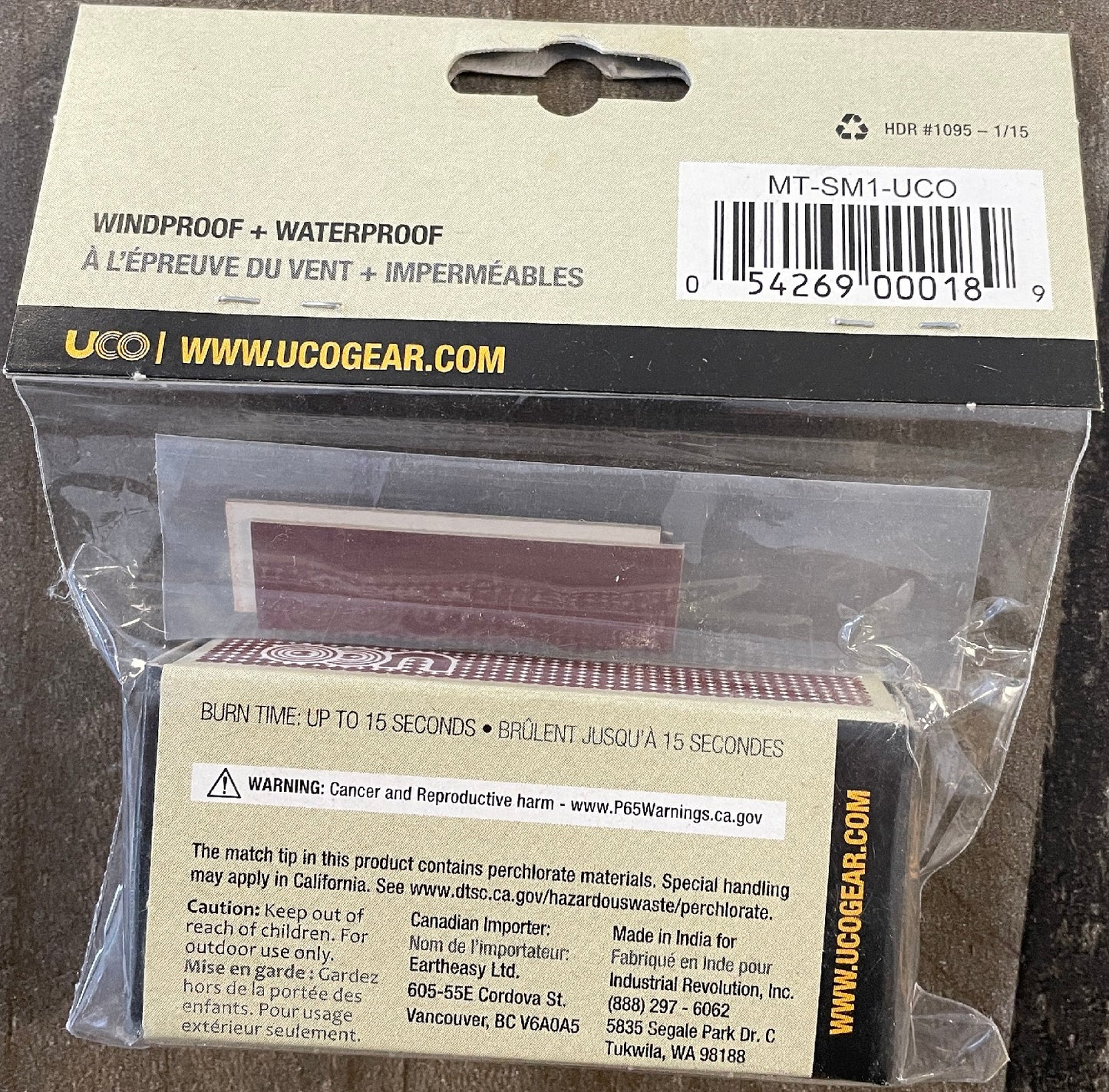 NEW UCO Stormproof Matches MT-SM1-UCO