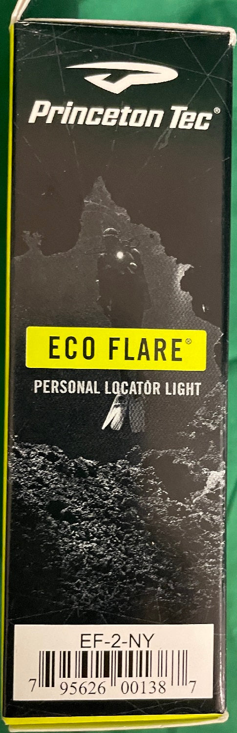 Princeton Tec Eco Flare Flashlight w/Key Ring Neon Yellow EF-2-NY