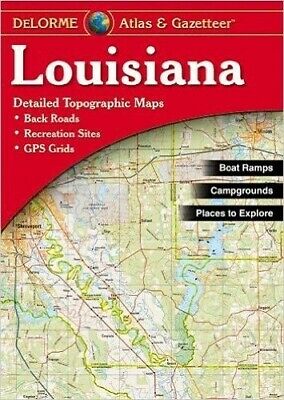 Delorme Louisiana LA Atlas & Gazetteer Map Newest Edition Topo / Road Maps
