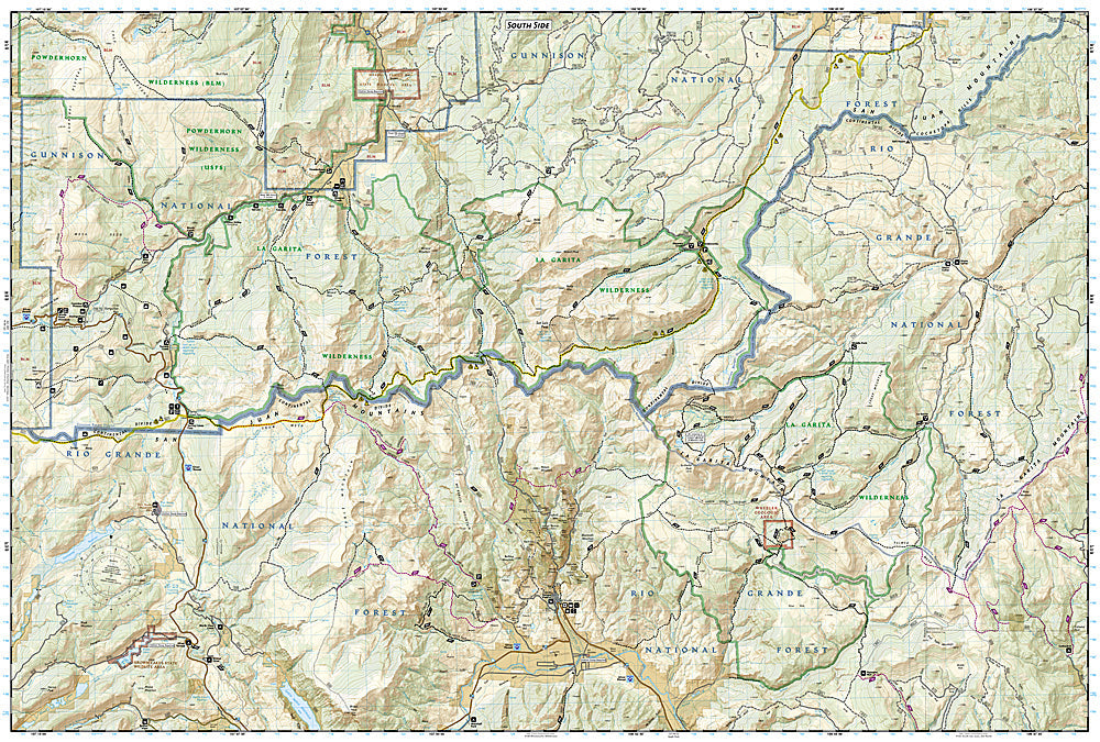National Geographic Trails Illustrated Colo La Garita / Cochetopa Hills Map TI00000139