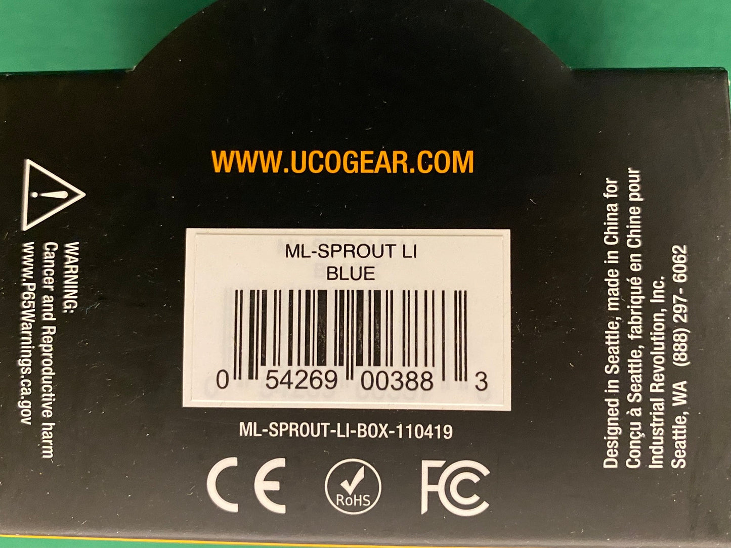 UCO Sprout Mini Lantern Blue Rechargeable ML-SPROUT-Li
