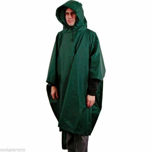 Liberty Mountain Waterproof Vinyl Rain Poncho Orange 52" x 80" Survival