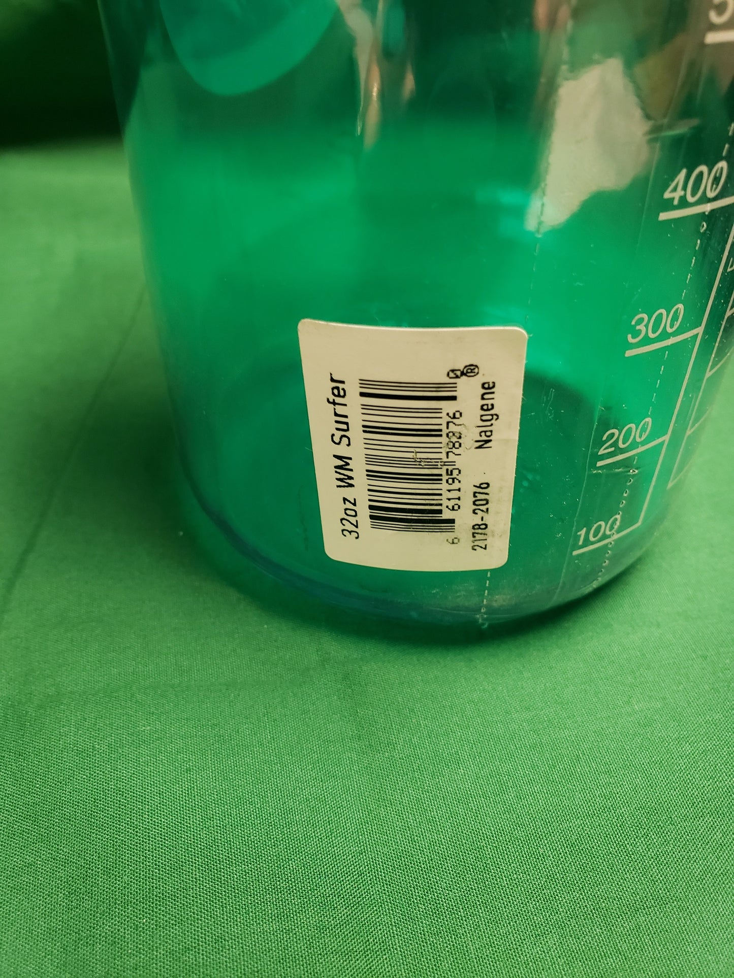 Nalgene Wide Mouth 32oz Bottle Surfer Aqua with Magenta Cap
