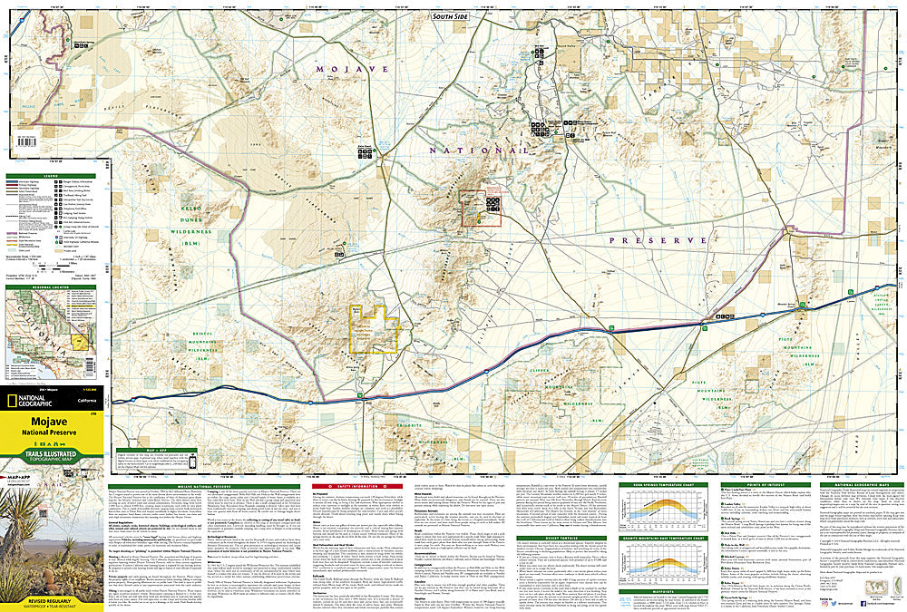 National Geographic Trails Illustrated CA Mojave National Preserve Map TI00000256