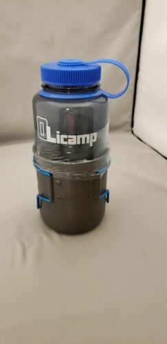 Olicamp Space Saver Mug & Nalgene 32oz Wide Mouth Loop-Top Water Bottle Combo
