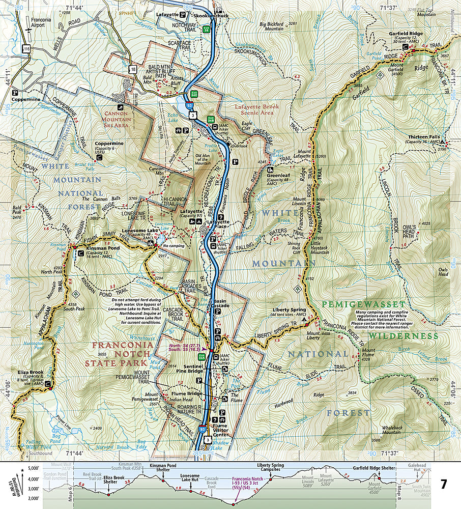 National Geographic TI Appalachian Trail NH Hanover to Mount Carlo Map TI00001511