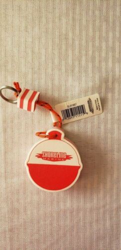 Shoreline Marine Foam Key Chain Float w/Cord & Split Ring - Bobber Shape