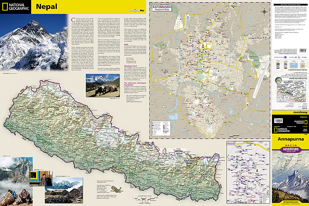 National Geographic Adventure Map Annapurna AD00003003