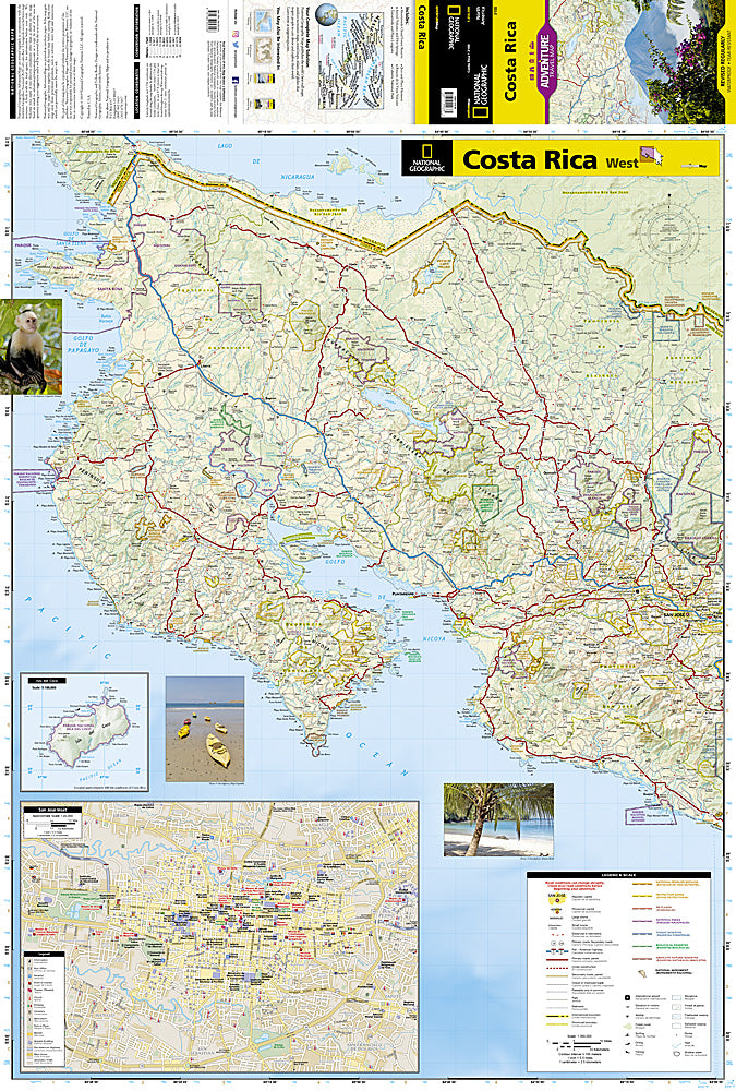 National Geographic Adventure Map Costa Rica AD00003100