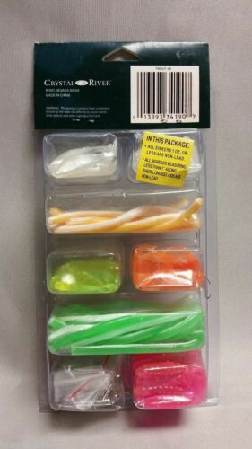 Crystal River Trout Worms Grubs Terminal 98-Piece Kit Fishing Lures Trout-98