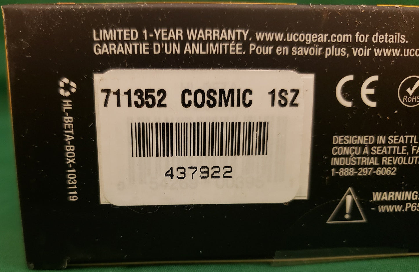 UCO Beta LED Headlamp Cosmic Color HL-BETA