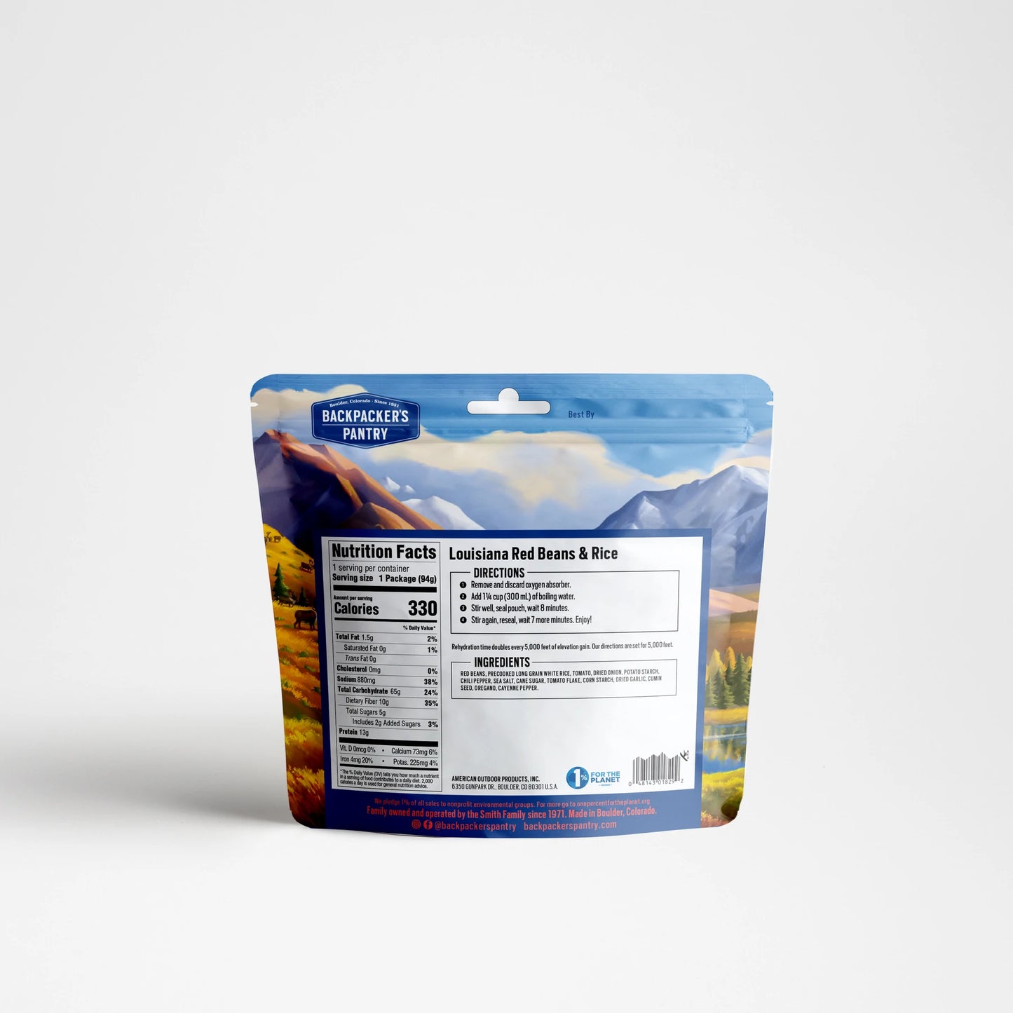 Backpacker's Pantry Louisiana Red Beans & Rice 1-Serving