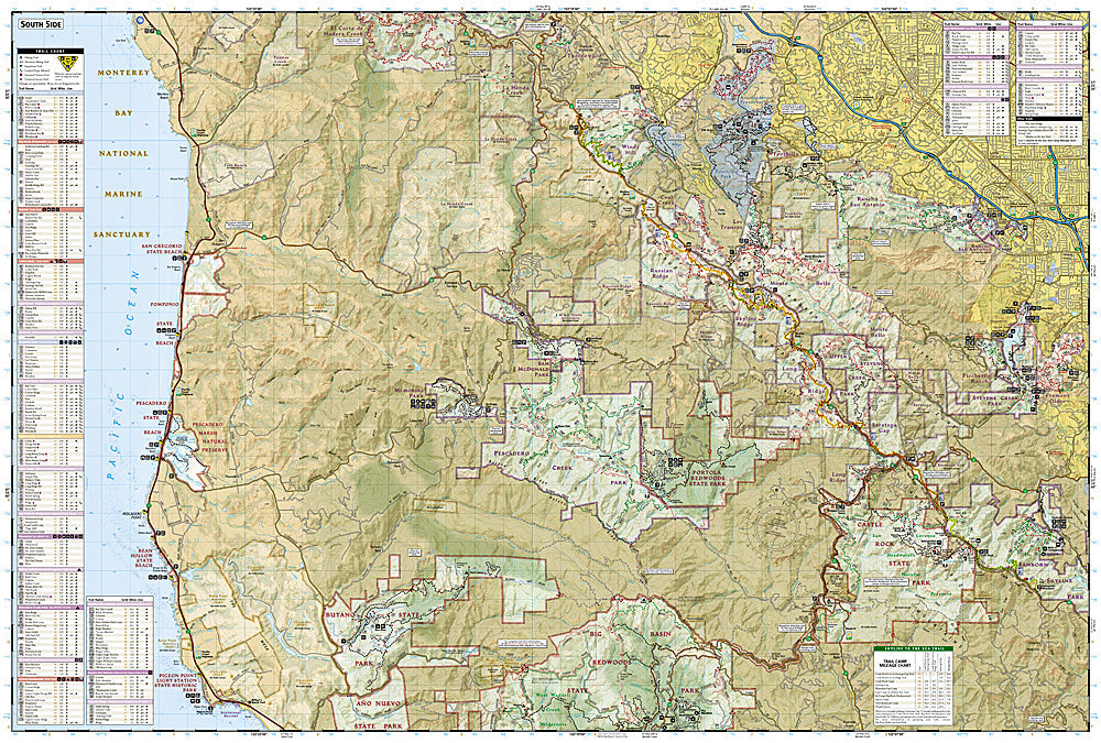 National Geographic California Skyline Boulevard Trails Illustrated Map TI00000815