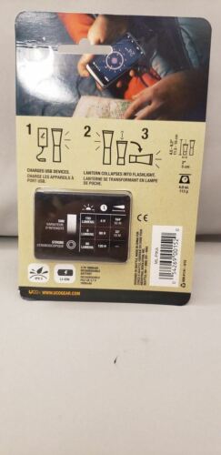 UCO Pika Rechargeable 150 Lumen LED Lantern + Flashlight Black--Small Tent Light