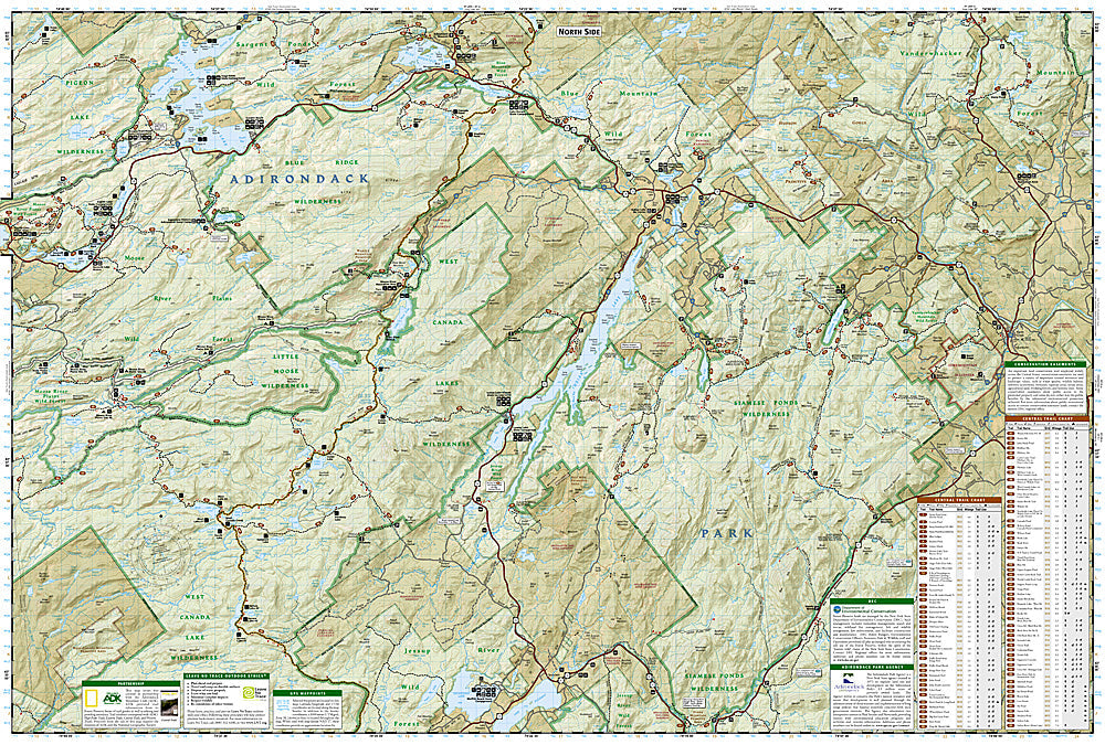 National Geographic NY Northville/ Raquette Lake Trails Illustrated Map TI00000744