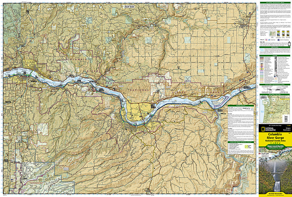 National Geographic Trails Illustrated OR/WA Columbia River Gorge Natl Area TI00000821
