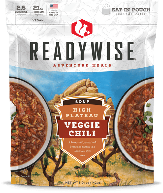 ReadyWise High Plateau Veggie Chili Soup 2.5 Servings