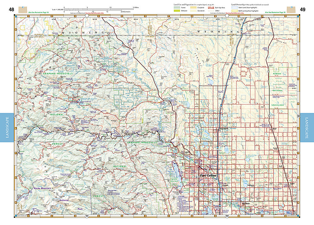 National Geographic Benchmark Colorado Road & Recreation Atlas Map BE0BENCOAT