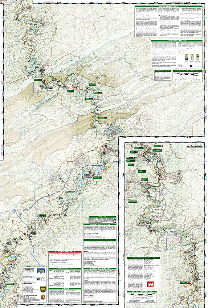 National Geographic NC River Blueway Trails Illustrated Map TI00000773