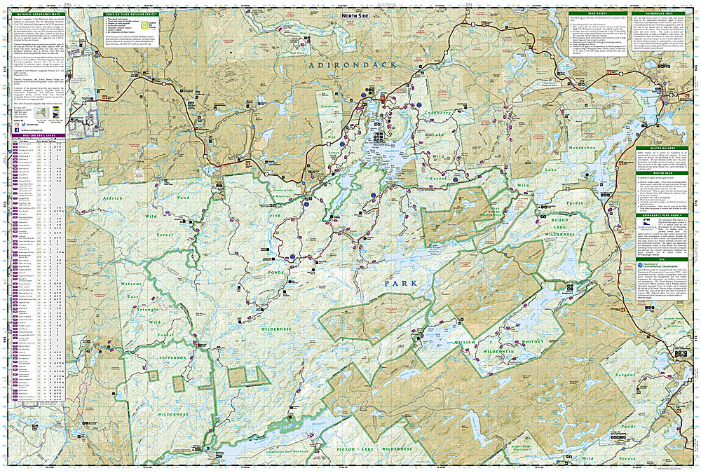 National Geographic York Old Forge/ Oswegatchie Trails Illustrated Map TI00000745