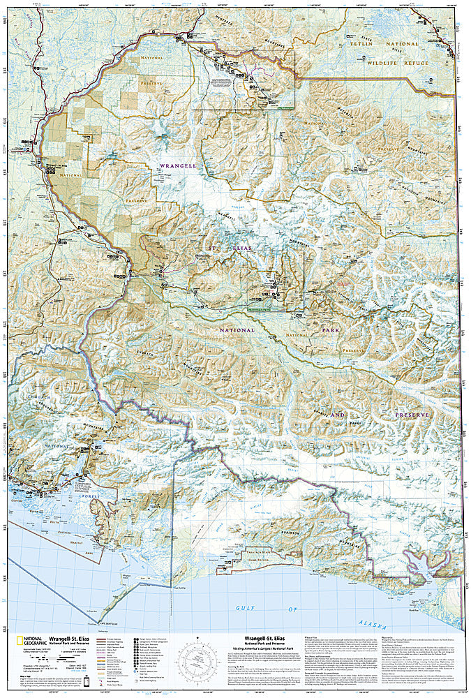 National Geographic Alaska Wrangell-St. Elias Trails Illustrated Map TI00000249