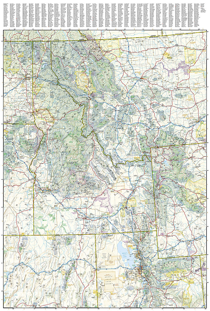 National Geographic Adventure Map US Pacific Northwest AD00003118