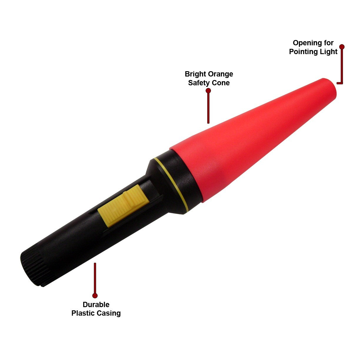 Dorcy 30-Lumen LED Safety Signal Wand Flashlight with Batteries