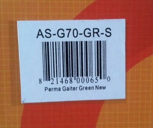 Outdoor Designs Perma eVENT Gaiter Small Green w/Front Zip/Storm Flap/Boot Strap