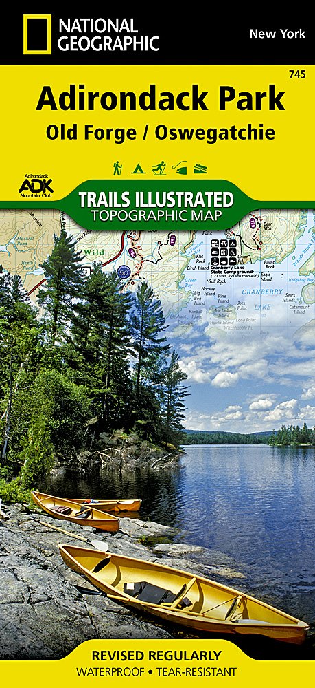 National Geographic York Old Forge/ Oswegatchie Trails Illustrated Map TI00000745