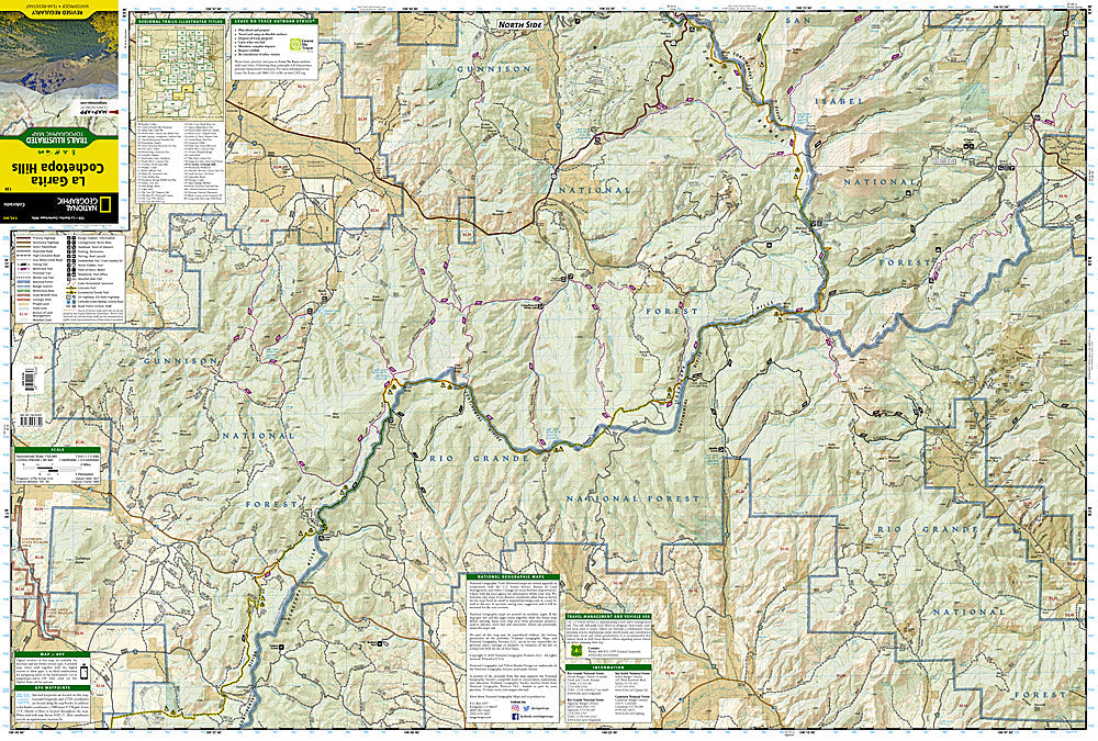 National Geographic Trails Illustrated Colo La Garita / Cochetopa Hills Map TI00000139