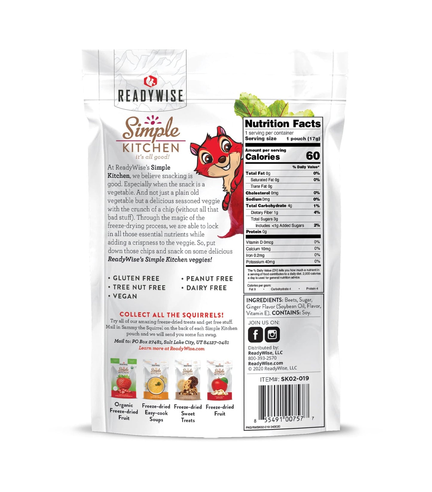 ReadyWise Simple Kitchen Ginger Beets SK02-019